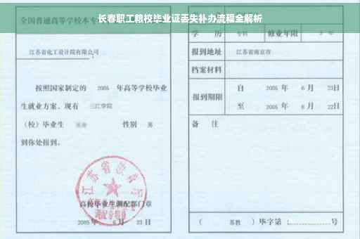 长春职工粮校毕业证丢失补办流程全解析