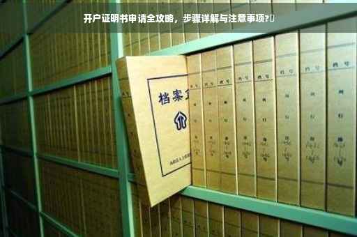 开户证明书申请全攻略，步骤详解与注意事项?✨