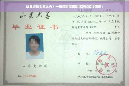 毕业证遗失怎么办？一份应对指南助你轻松解决困境！