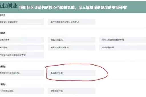 缓刑社区证明书的核心价值与影响，深入解析缓刑制度的关键环节