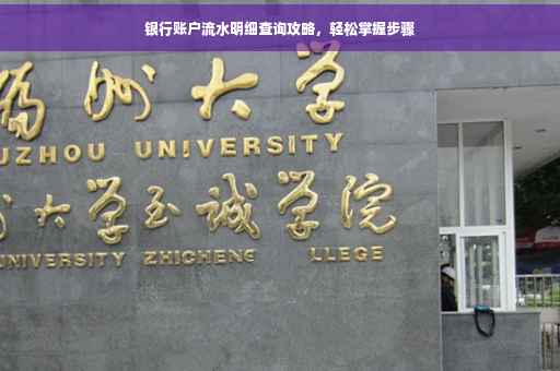 银行账户流水明细查询攻略，轻松掌握步骤