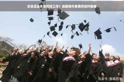 毕业证丢失如何找工作？自媒体作者提供应对策略