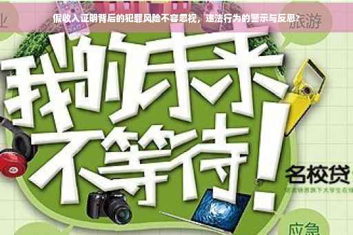 假收入证明背后的犯罪风险不容忽视，违法行为的警示与反思?