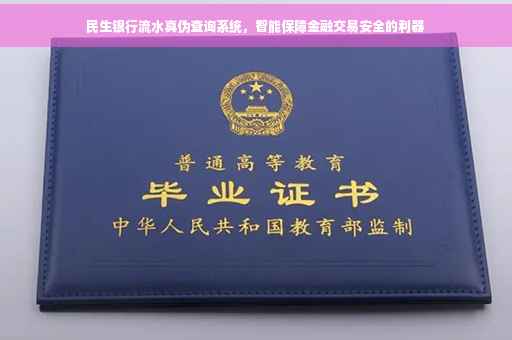 民生银行流水真伪查询系统，智能保障金融交易安全的利器