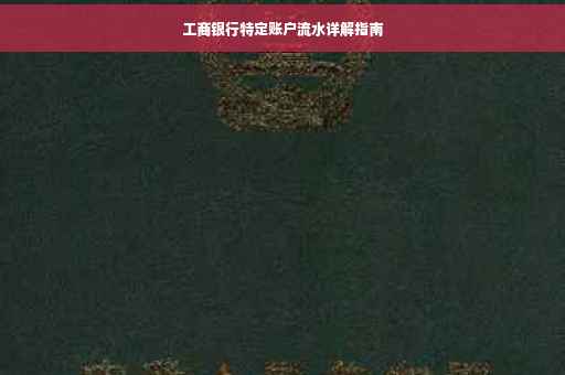 工商银行特定账户流水详解指南