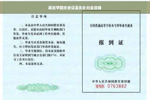 嘉应学院毕业证丢失补办全攻略