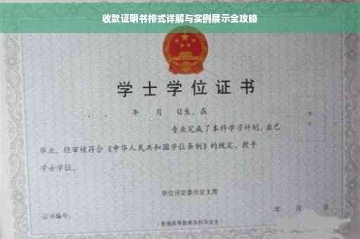 收款证明书格式详解与实例展示全攻略