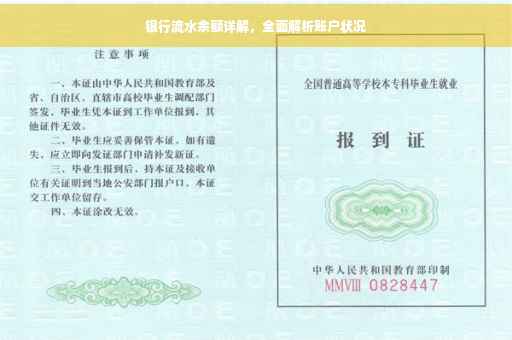 银行流水余额详解，全面解析账户状况