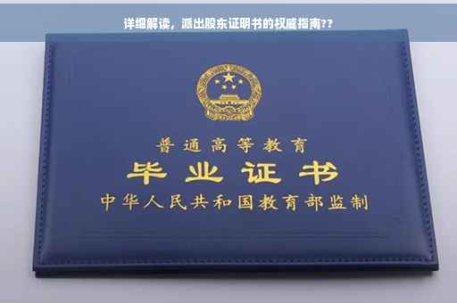 详细解读，派出股东证明书的权威指南??