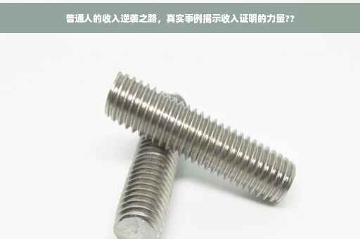 普通人的收入逆袭之路，真实事例揭示收入证明的力量??