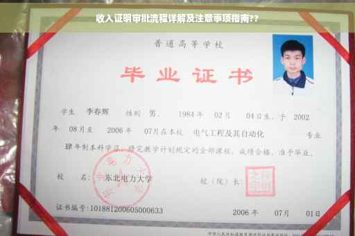 收入证明审批流程详解及注意事项指南??