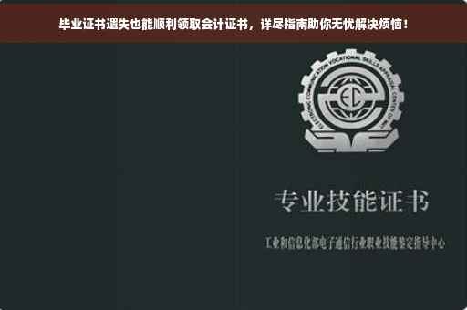 毕业证书遗失也能顺利领取会计证书，详尽指南助你无忧解决烦恼！