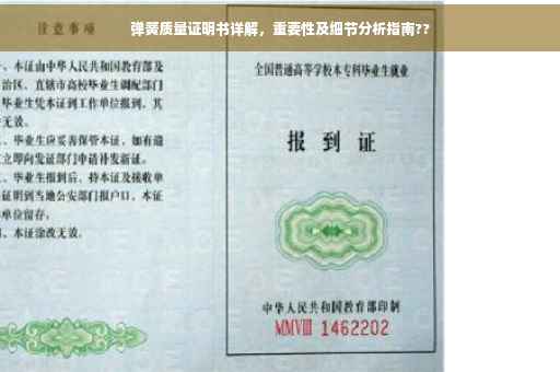 弹簧质量证明书详解，重要性及细节分析指南??