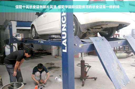 信阳十高毕业证书图片高清,信阳学院和信阳师范的毕业证是一样的吗