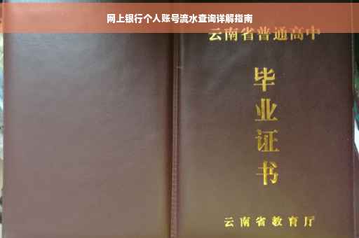网上银行个人账号流水查询详解指南