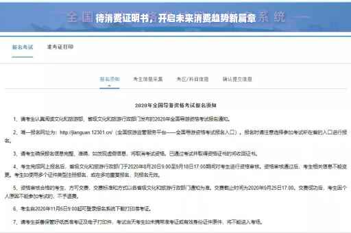 待消费证明书，开启未来消费趋势新篇章