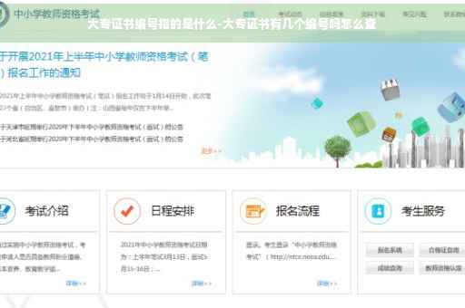 大专证书编号指的是什么-大专证书有几个编号吗怎么查
