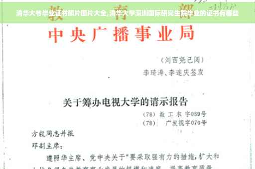 清华大爷毕业证书照片图片大全,清华大学深圳国际研究生院毕业的证书有哪些