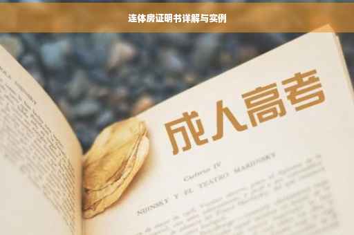 连体房证明书详解与实例