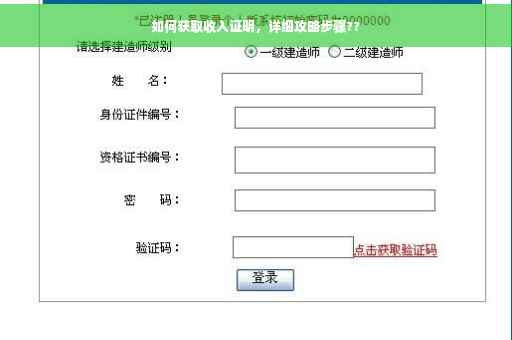 如何获取收入证明，详细攻略步骤??