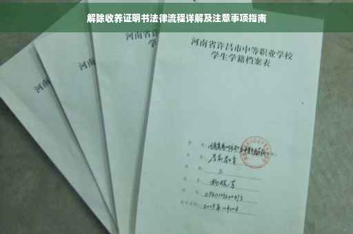 解除收养证明书法律流程详解及注意事项指南