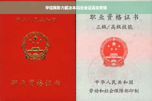 学信网助力解决本科毕业证丢失烦恼