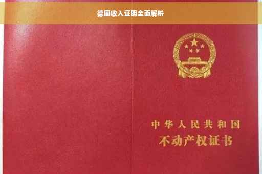 德国收入证明全面解析