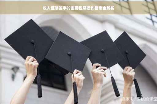 收入证明签字的重要性及操作指南全解析