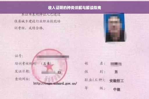 收入证明的种类详解与解读指南