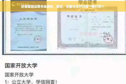 肝癌医院证明书全解析，症状、诊断与治疗过程一网打尽??