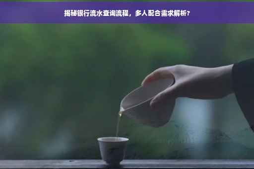 揭秘银行流水查询流程，多人配合需求解析?