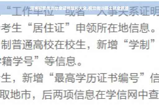 河南视觉传达毕业证书图片大全,视觉传达硕士就业前景
