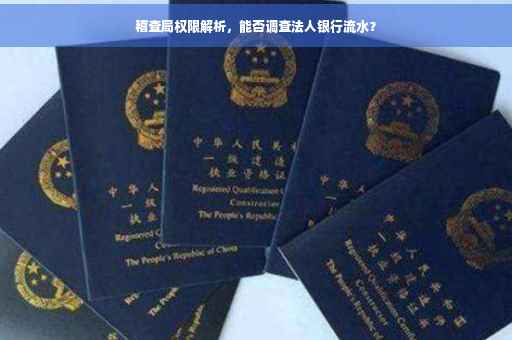 稽查局权限解析，能否调查法人银行流水？