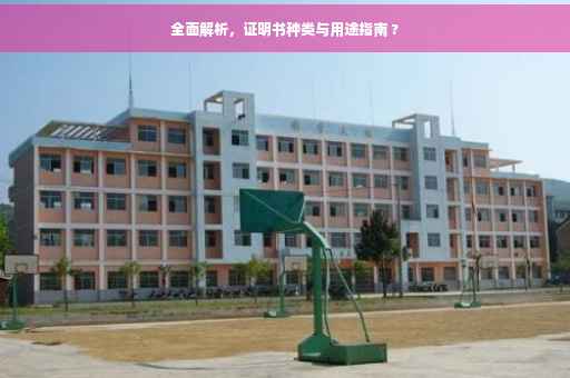 全面解析，证明书种类与用途指南 ?