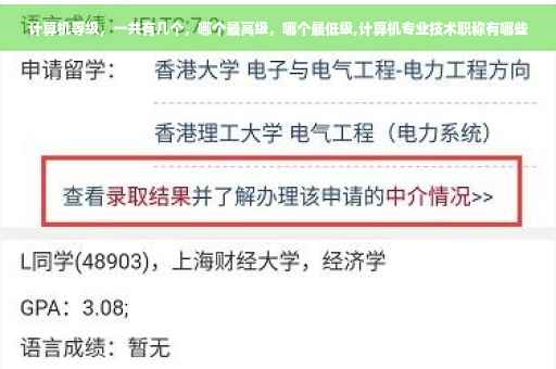 计算机等级，一共有几个，哪个最高级，哪个最低级,计算机专业技术职称有哪些