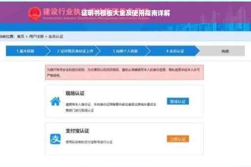 证明书模板大全及使用指南详解