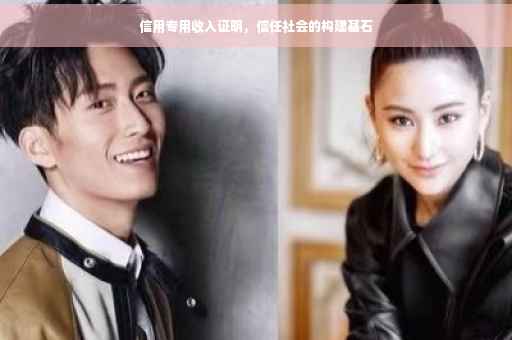 信用专用收入证明，信任社会的构建基石