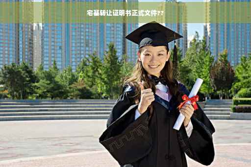 宅基转让证明书正式文件??
