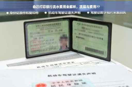 自己打印银行流水费用全解析，流程与费用??