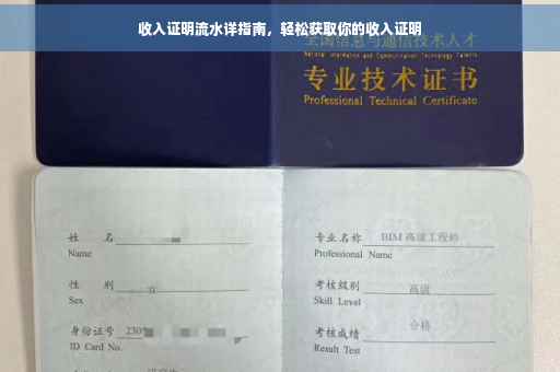 收入证明流水详指南，轻松获取你的收入证明