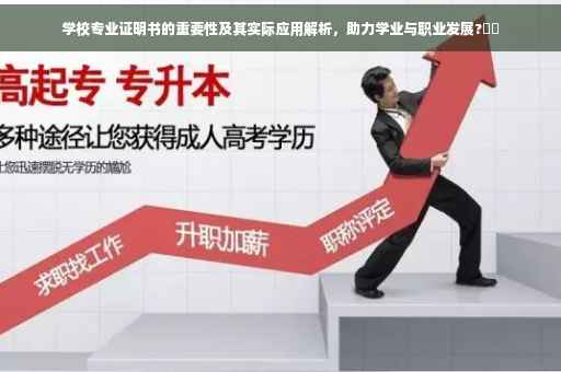 学校专业证明书的重要性及其实际应用解析，助力学业与职业发展?⚡️