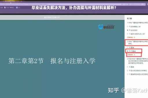 毕业证丢失解决方法，补办流程与所需材料全解析?
