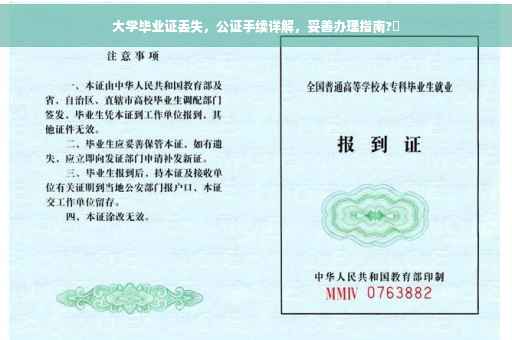 大学毕业证丢失，公证手续详解，妥善办理指南?✨