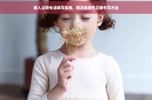 收入证明电话填写指南，提高有效性正确书写方法