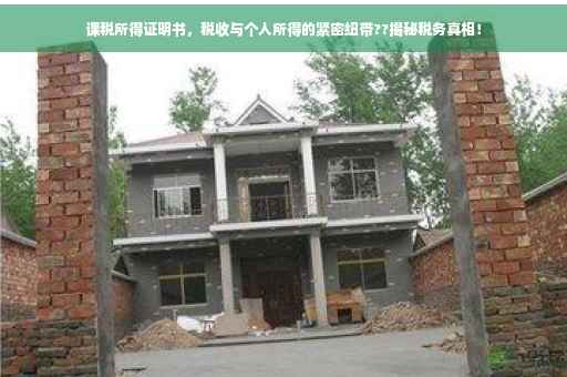 课税所得证明书，税收与个人所得的紧密纽带??揭秘税务真相！