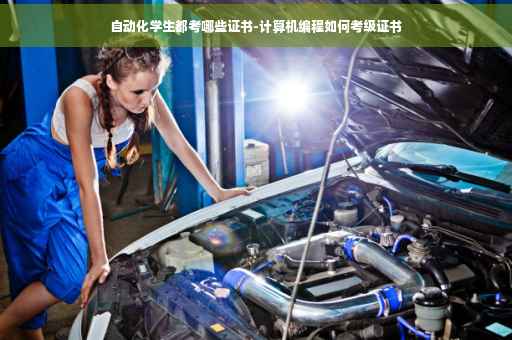 自动化学生都考哪些证书-计算机编程如何考级证书 自动化学生都考哪些证书-计算机编程如何考级证书