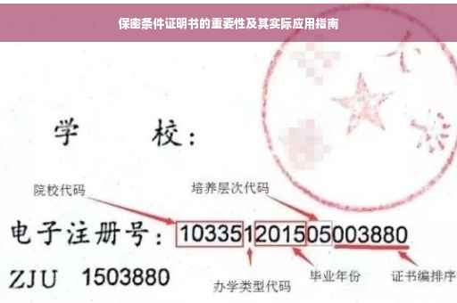 保密条件证明书的重要性及其实际应用指南