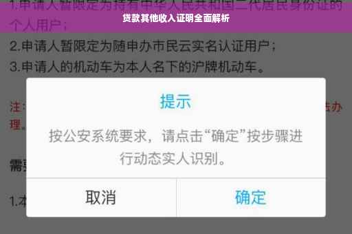 贷款其他收入证明全面解析