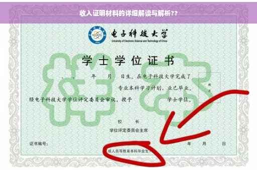 收入证明材料的详细解读与解析??
