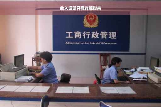收入证明开具详解指南